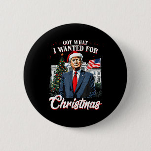 Bóton Redondo 5.08cm Consegui O Que Eu Queria Para A Trump De Natal 202