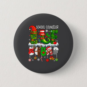 Bóton Redondo 5.08cm Conselheiro Escolar Elfo Esquadrão Xmas Colorido C