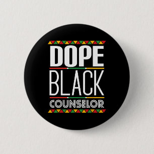 Bóton Redondo 5.08cm Consultor Negro de Drogas História Mês