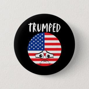Bóton Redondo 5.08cm Contra Trump Eleição Arrependimento Democratas Re