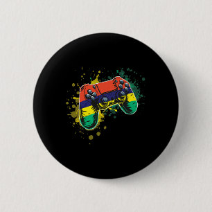 Bóton Redondo 5.08cm Controle de Jogo Com a Bandeira da Maurícia