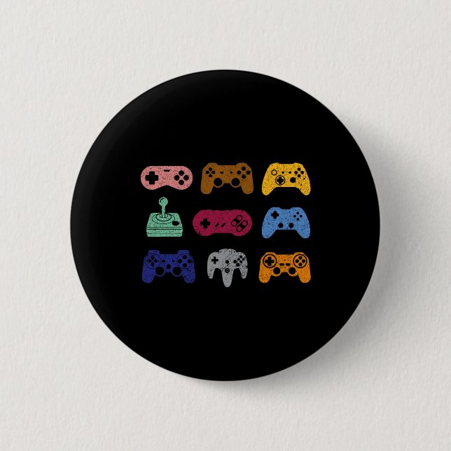 Bóton Redondo 5.08cm Controle de Video Game Controle de Console Jogos R (Frente)