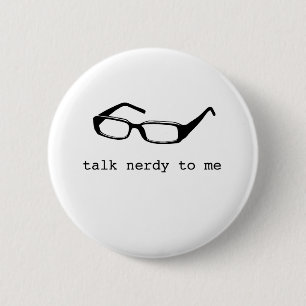 Bóton Redondo 5.08cm conversa nerdy a mim