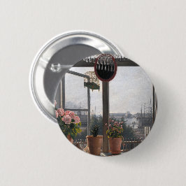 Bóton Redondo 5.08cm Convite Costeiro: Abrir Janela e Pino de Capa