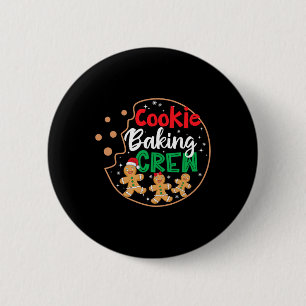 Bóton Redondo 5.08cm Cookie Fazendo Tripulação Engraçada Família Pijama