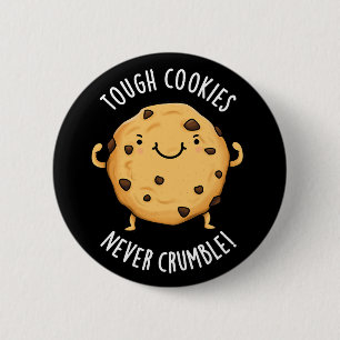 Bóton Redondo 5.08cm Cookies Duros Nunca Desmoronam Comidas Engraçadas 