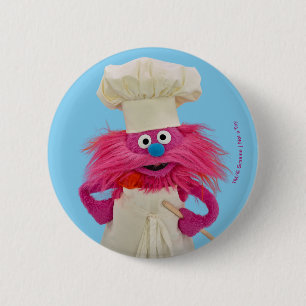 Bóton Redondo 5.08cm Cookie's Monster Food Truck Gonger Posando