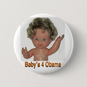 Bóton Redondo 5.08cm Cópia doce 2 de Obama dos bebês 4