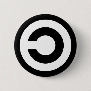 Bóton Redondo 5.08cm Copyleft - a informação quer estar livre