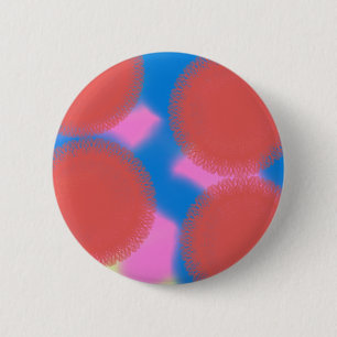 Bóton Redondo 5.08cm cor-de-rosa vermelho e azul 56789 abstrato art