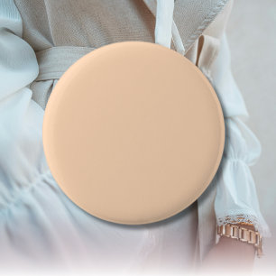 Bóton Redondo 5.08cm Cor Sólida do Pêssego do Pastel Clássico Elega