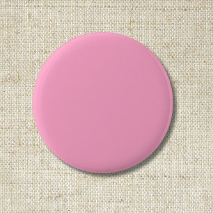 Bóton Redondo 5.08cm Cor Sólida Rosa do Cravo Clássico Elegante