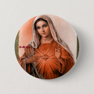 BÓTON REDONDO 5.08CM CORAÇÃO SAGRADO DE PRODUTOS CUSTOMIZÁVEIS DE MARY