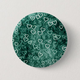 Bóton Redondo 5.08cm Corações Caindo - Teal