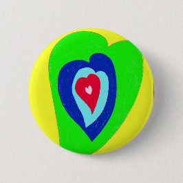 Bóton Redondo 5.08cm Corações da dança