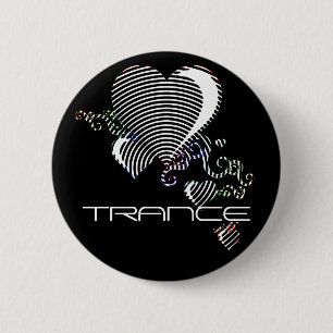 Bóton Redondo 5.08cm corações rabugentos. Trance.