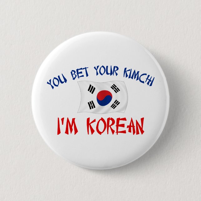 Bóton Redondo 5.08cm Coreano Kimchi (Frente)
