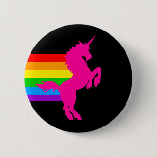Bóton Redondo 5.08cm COREY TIGER 80s RETRO VINTAGE RAINBOW UNICORN