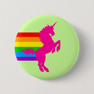 Bóton Redondo 5.08cm Corey Tiger 80S Retro Vintage Rainbow Unicorn