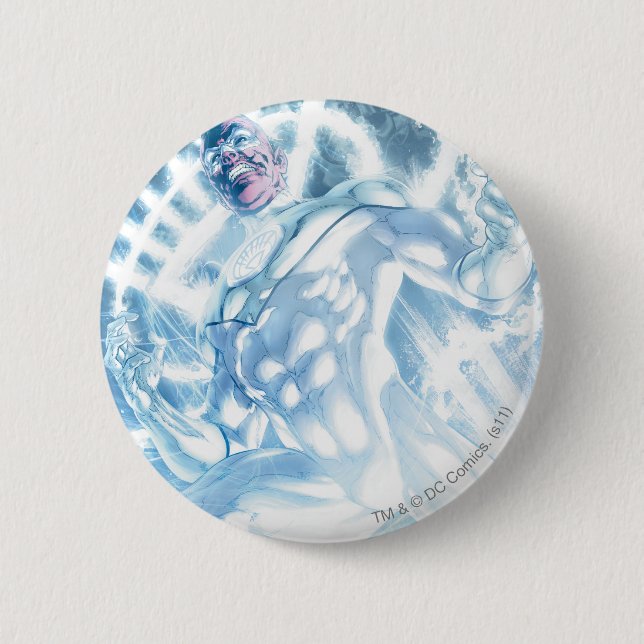 Bóton Redondo 5.08cm Corpo branco da lanterna - cor (Frente)