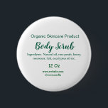 Bóton Redondo 5.08cm Corpo natural verde orgânico esfregar manteiga adi<br><div class="desc">design</div>