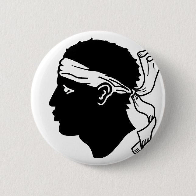 Bóton Redondo 5.08cm Córsega, France (Frente)