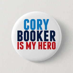 Bóton Redondo 5.08cm Cory Booker é o meu herói