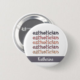 Bóton Redondo 5.08cm Cosmetólogo esteticista personalizado Beauticista