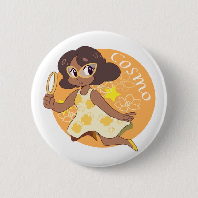 Bóton Redondo 5.08cm Cosmo o detetive do espaço (Frente)