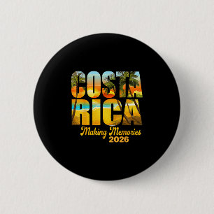Bóton Redondo 5.08cm Costa Rica 2026 Criando Memórias Camiseta Família 