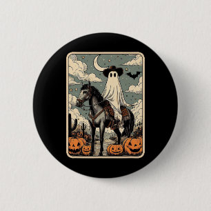 Bóton Redondo 5.08cm Cowboy Fantasma Andando Cavalo Engraçado Tarot Car