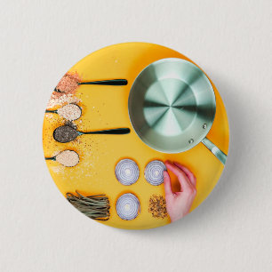 Bóton Redondo 5.08cm Cozinhar Chef Pan