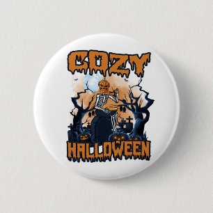 Bóton Redondo 5.08cm Cozy Halloween