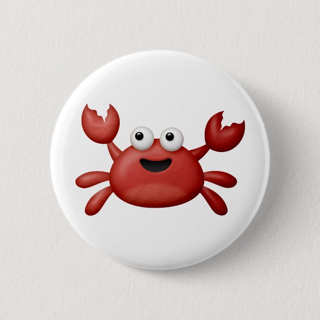 Bóton Redondo 5.08cm Crabby (Frente)