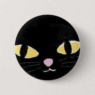 Bóton Redondo 5.08cm Crachá com olhos de gato