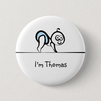 Bóton Redondo 5.08cm Crachá conhecido do bebê