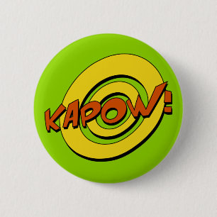 Bóton Redondo 5.08cm Crachá da banda desenhada de Kapow