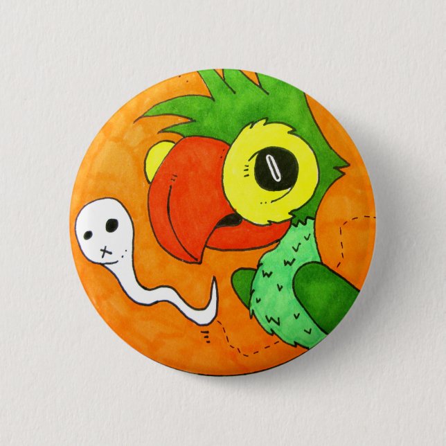 Bóton Redondo 5.08cm Crachá da conversa de Polly (Frente)