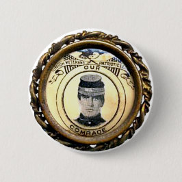 Bóton Redondo 5.08cm Crachá da guerra civil de McKinley - botão