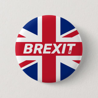 Bóton Redondo 5.08cm Crachá da União Jack Flag Brexit