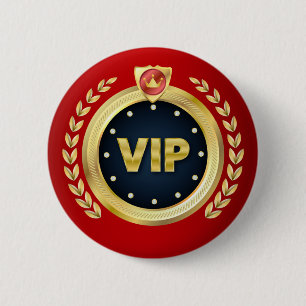 Bóton Redondo 5.08cm Crachá de Acesso VIP Elegante