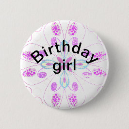 Bóton Redondo 5.08cm Crachá de aniversário