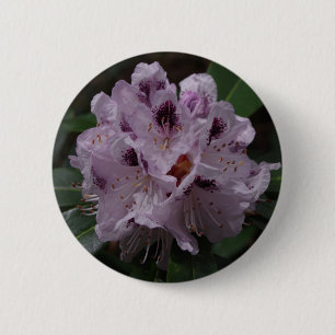 Bóton Redondo 5.08cm Crachá de Flor Rhododendron