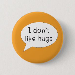 Bóton Redondo 5.08cm Crachá de pinos de consciência autismo Não gosto d