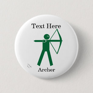 Bóton Redondo 5.08cm Crachá de pinos do Archer - personalizar