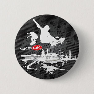 Bóton Redondo 5.08cm Crachá de SK8DK