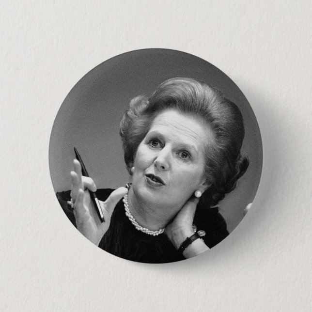 Bóton Redondo 5.08cm Crachá do botão de Margaret Thatcher (Frente)