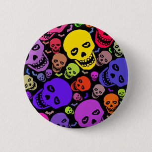Bóton Redondo 5.08cm Crachá do botão de Skulls'n'Bats