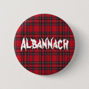 Bóton Redondo 5.08cm Crachá do botão do Tartan de Albannach