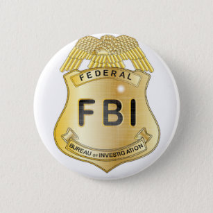 Bóton Redondo 5.08cm CRACHÁ do FBI